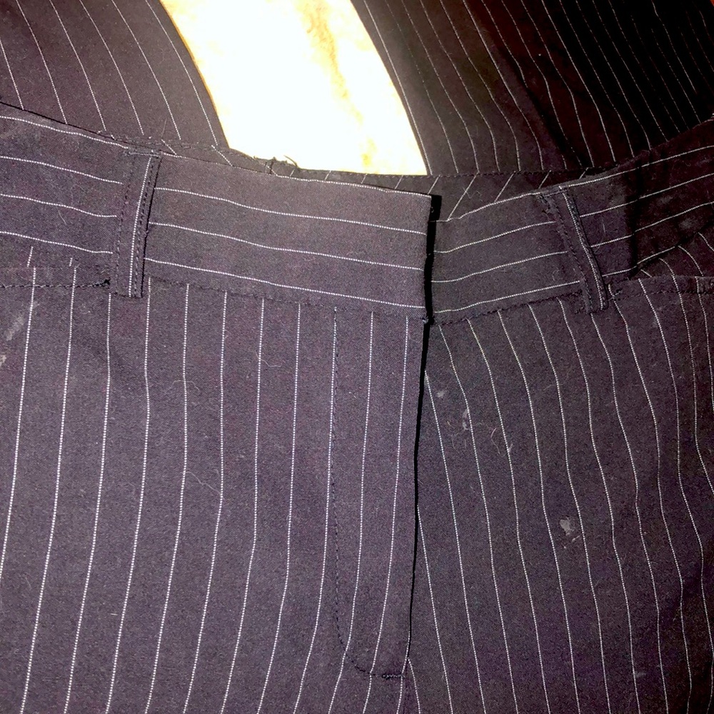 Black Pin Striped Pants